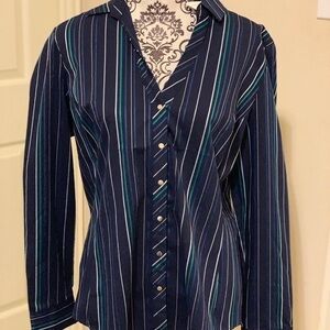 New York and company women’s stripe shirt size L
